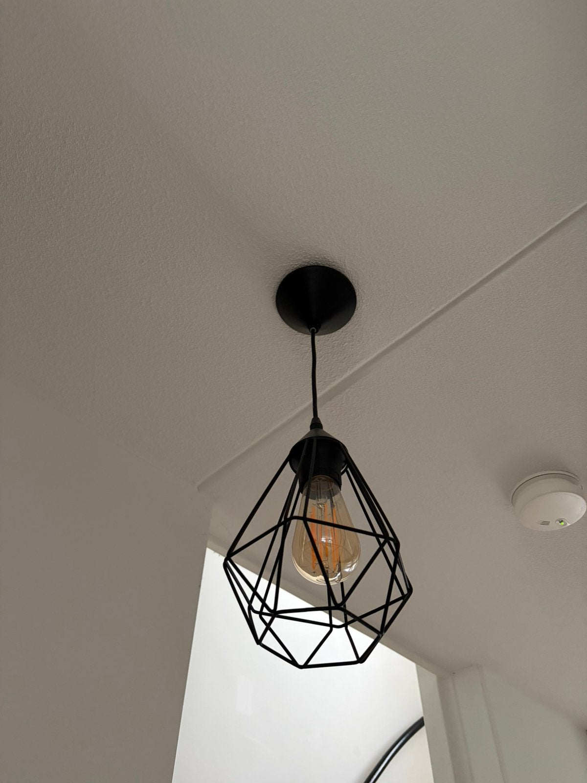 Zwarte hanglamp 3 stuks, Ophalen of Verzenden, Zo goed als nieuw
