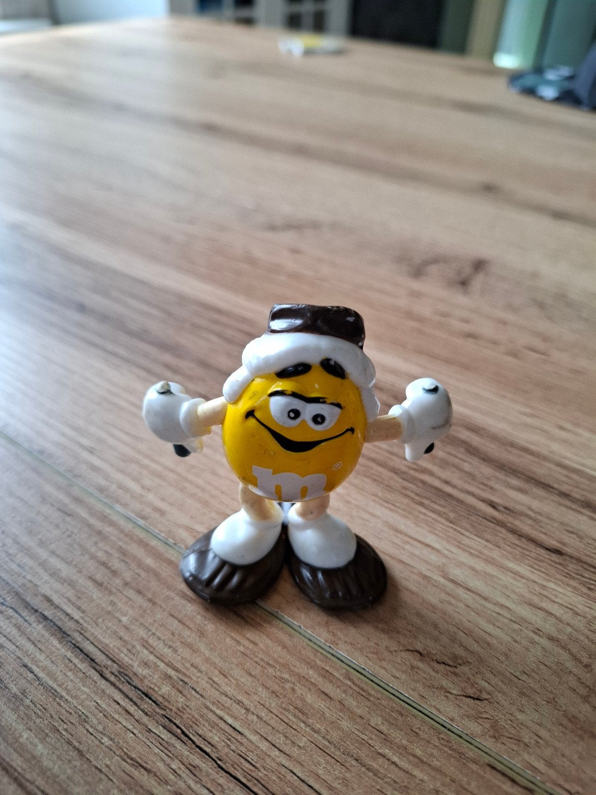 Vintage M&M's figuur - Geel M&M's karakter, Verzamelen, Ophalen of Verzenden, Gebruikt