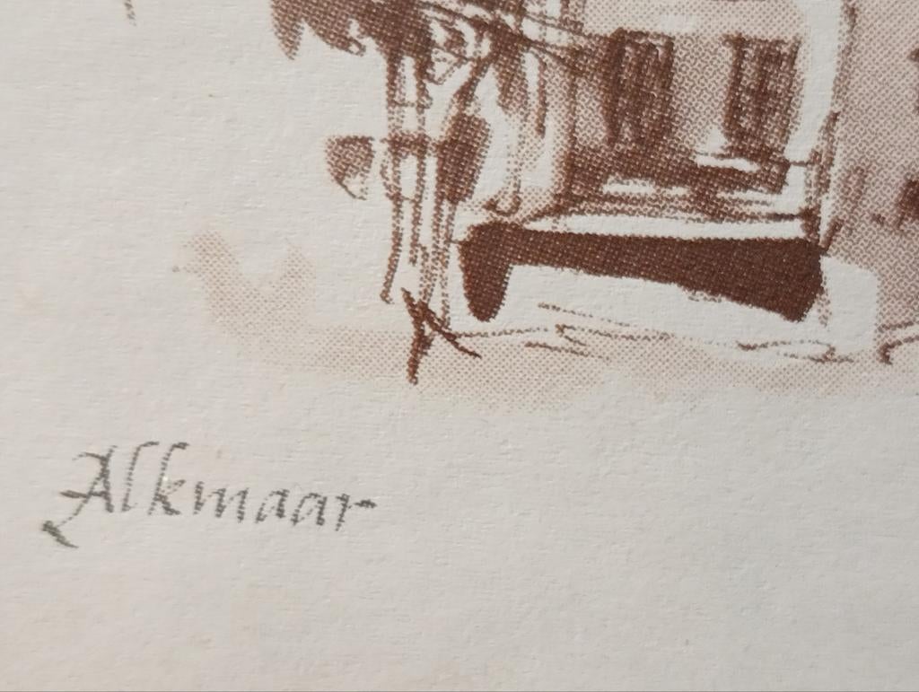Alkmaar print, Antiek en Kunst, Ophalen of Verzenden