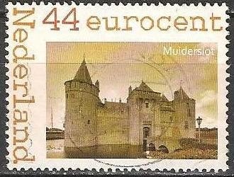 Kasteel Muiderslot O. ADV. no.43 R., Postzegels en Munten, Postzegels | Nederland, Ophalen of Verzenden, T/m 1940, Gestempeld