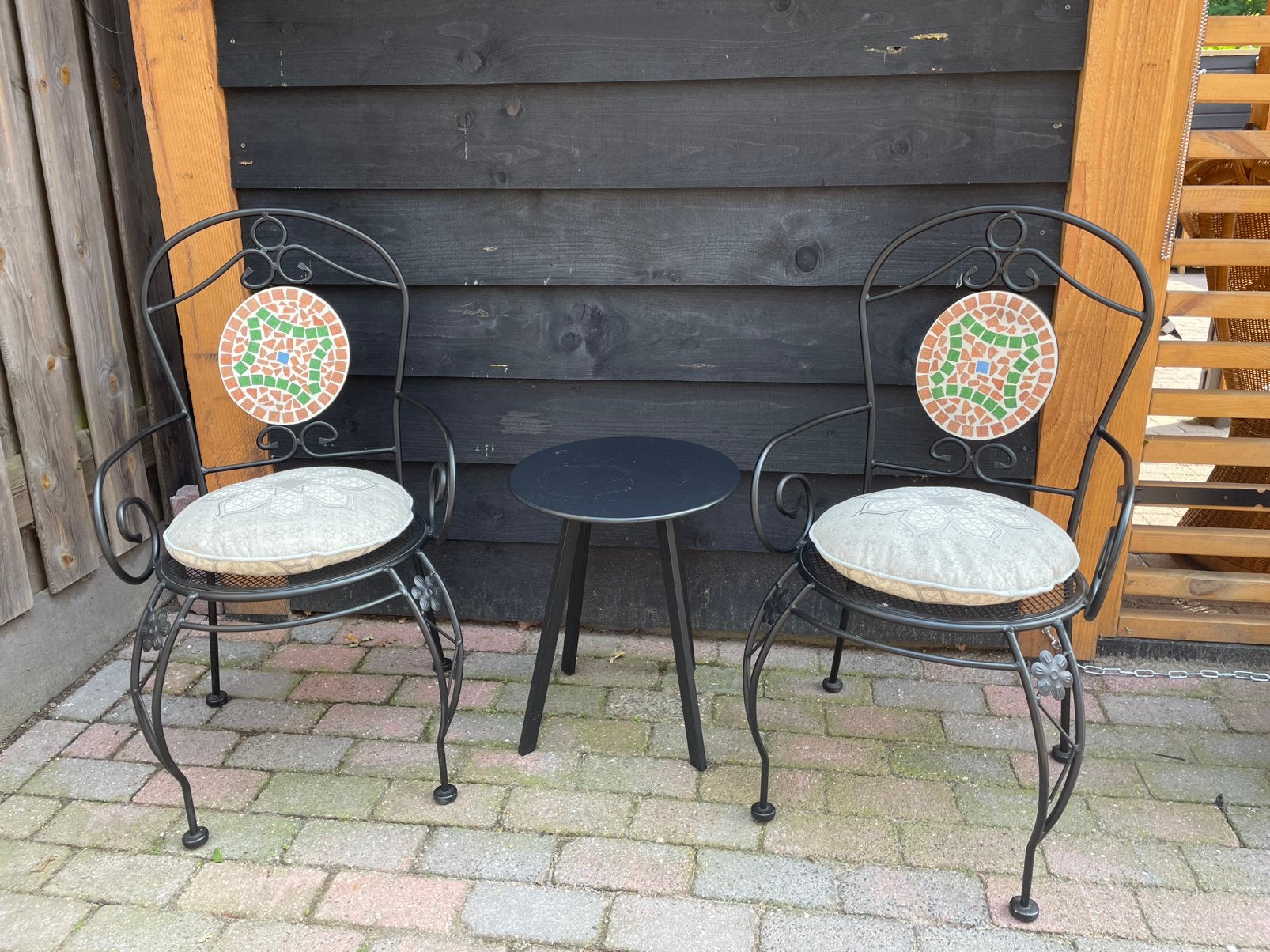 Leuke bistro setje, Tuin en Terras, Ophalen, Zo goed als nieuw, Overige materialen, 2 zitplaatsen