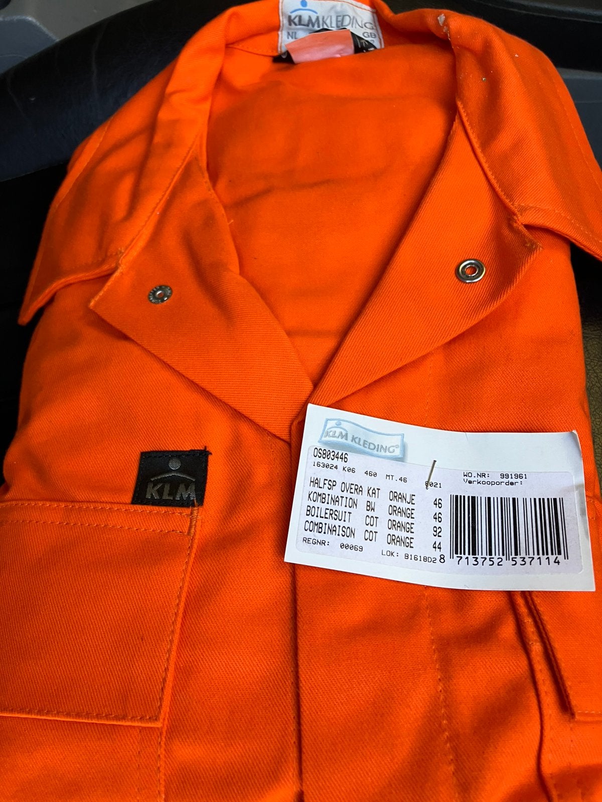 KLM. Overals nieuw, Tuin en Terras, Werkkleding, Ophalen of Verzenden, Zo goed als nieuw, Overall