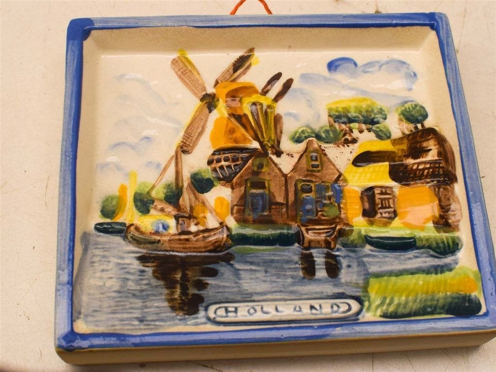 Porseleinen Tegel Schaaltje 51949, Ophalen of Verzenden, Gebruikt