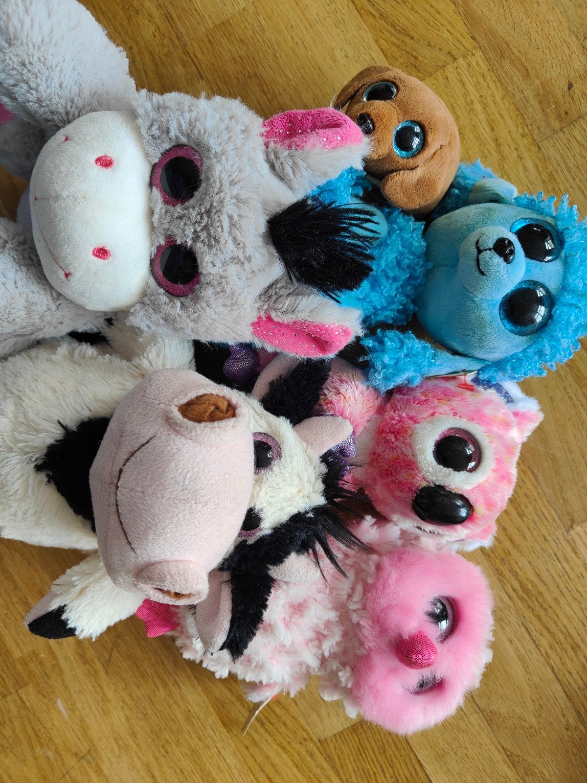 Leuke Beanie Boo's ty knuffels - poedel uil koala hond koe, Overige karakters, Middelgroot (20 tot 80 cm), Roze, Ty