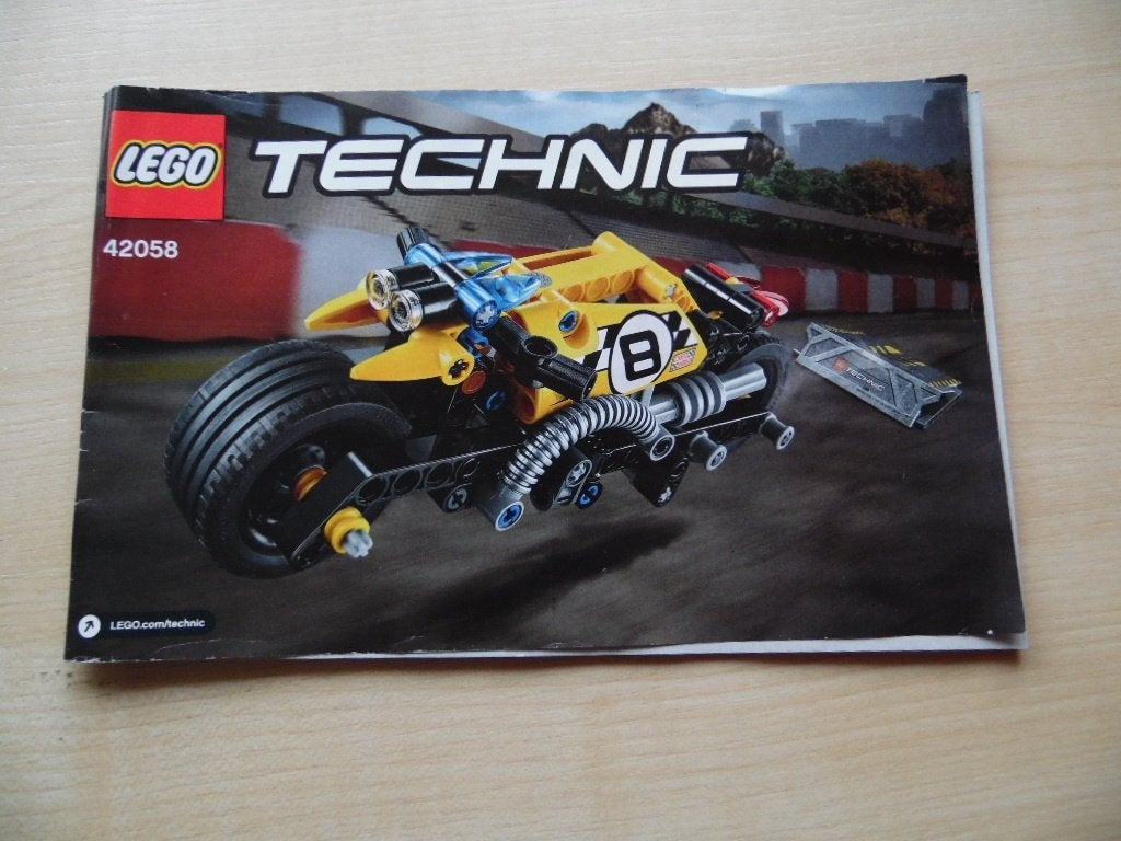 Lego Technic 42058 Stunt Bike, Inclusief instructies, Lego, Ophalen of Verzenden, Zo goed als nieuw