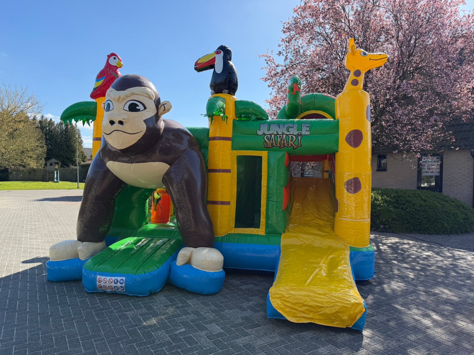 Springkussen Safari te huur, Ophalen of Verzenden, Gebruikt, Overige