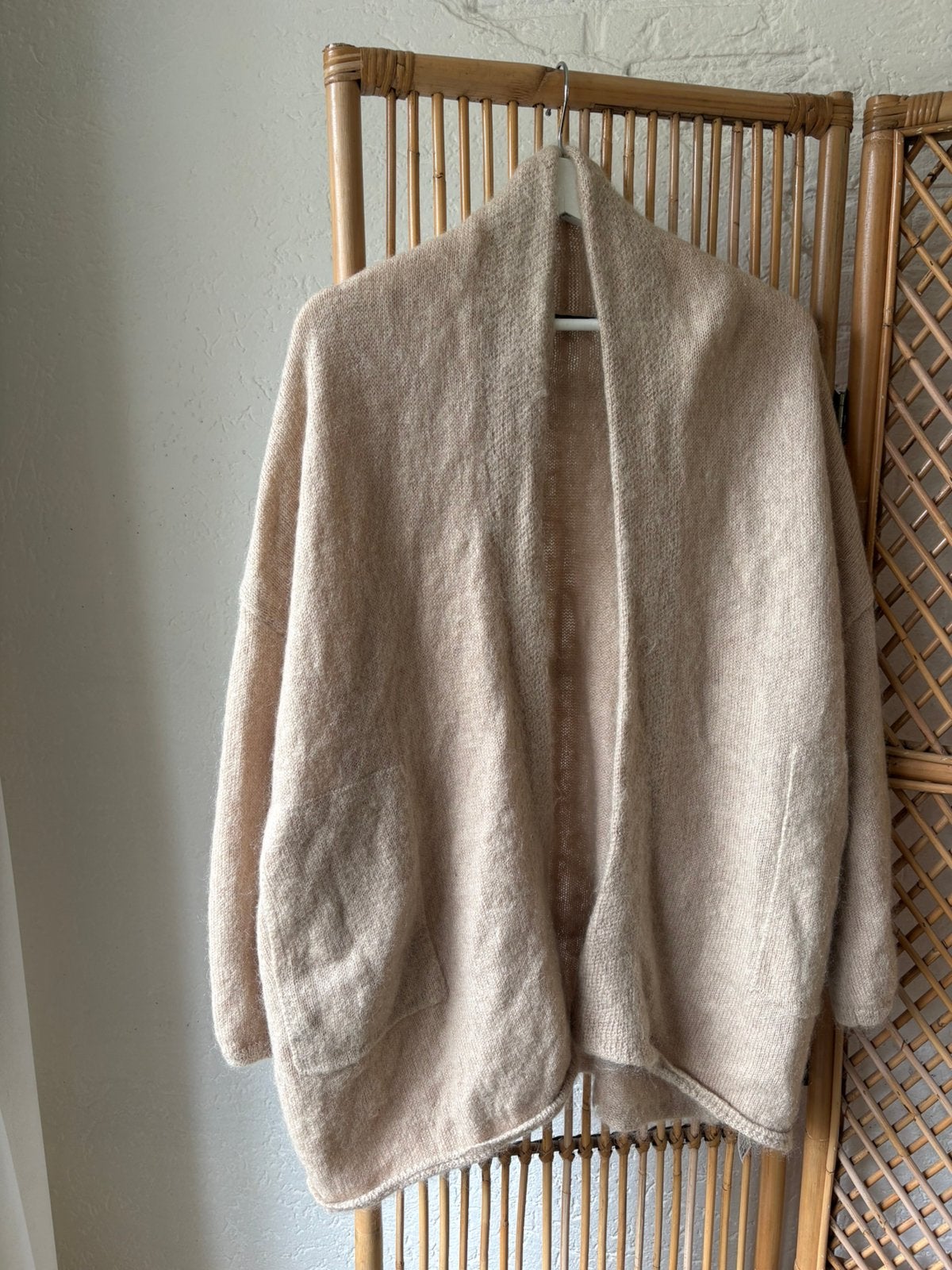 Zara mohair wollen vest beige XS, Ophalen of Verzenden, Zo goed als nieuw, Maat 34 (XS) of kleiner, Beige