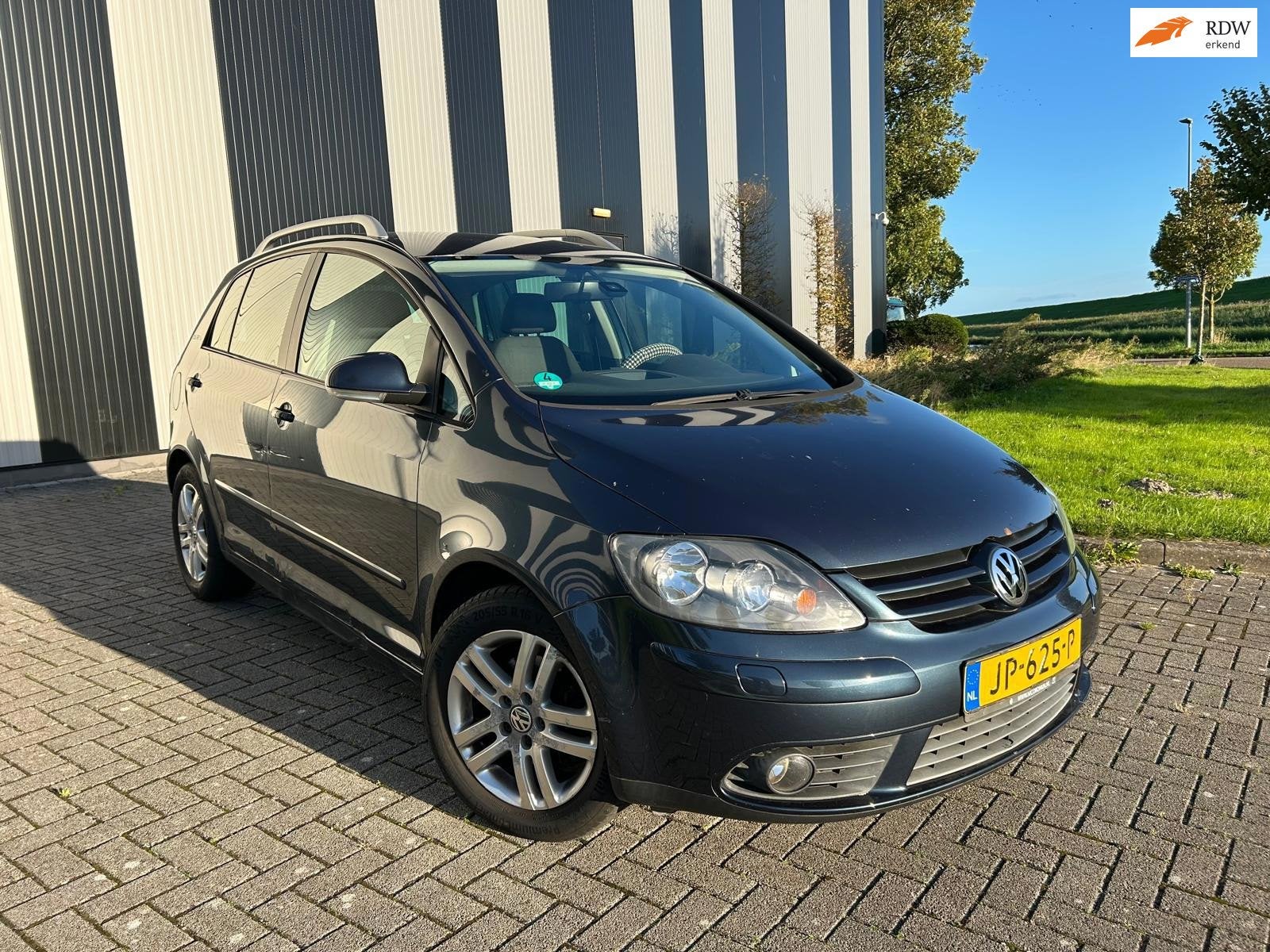 Volkswagen Golf Plus 2.0 TDI Sportline-Automaat-Airco-Cruise, Auto's, Gebruikt, 4 cilinders, Blauw, Bedrijf