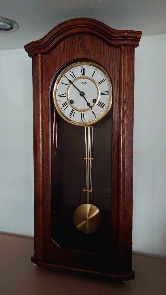 Wandklok, Ophalen of Verzenden, Gebruikt, Analoog, Wandklok