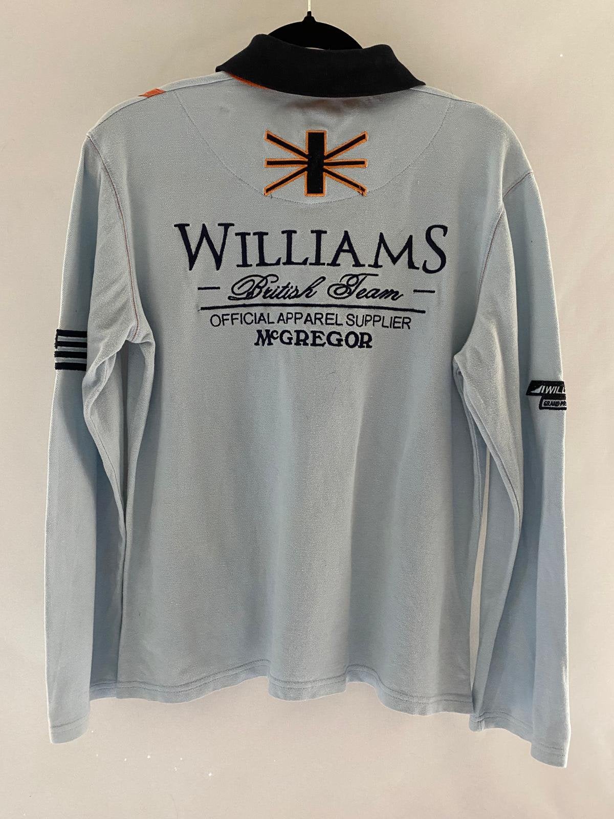 Williams F1 by McGregor polo lange mouw – maat M, Ophalen of Verzenden, Gedragen, Maat 48/50 (M), Blauw