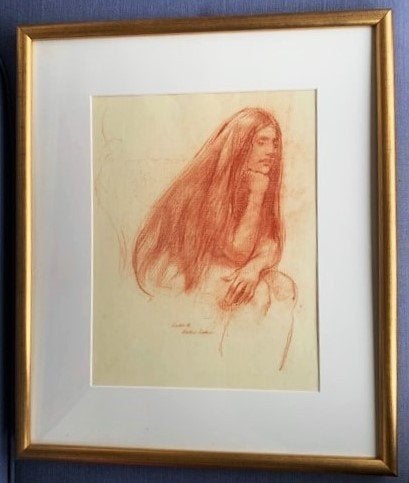Beschaafd vrouwelijk naakt - Sierk Schröder (1903-2002), Portret of Personen, Ophalen of Verzenden, Klassiek, Papier