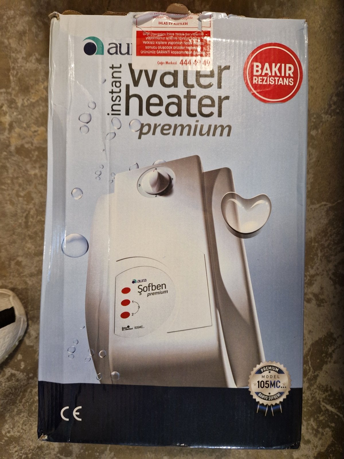 Aura Instant Water Heater Premium 105MC - Nieuw in doos, Ophalen, Nieuw