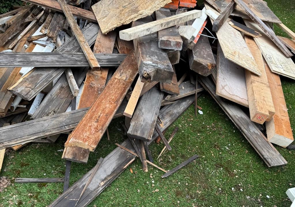 Hout voor te stoken., Minder dan 3 m³, Ophalen