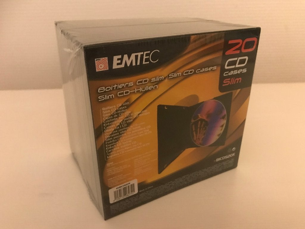 Nieuwe EMTEC DVD/CD hoesjes 20 stuks in doos (dun doosje), Ophalen of Verzenden, Nieuw, Overige typen, Diverse (Philips, Sony, Fujifilm, Traxdata, Memorex, ARO, EMTEC)