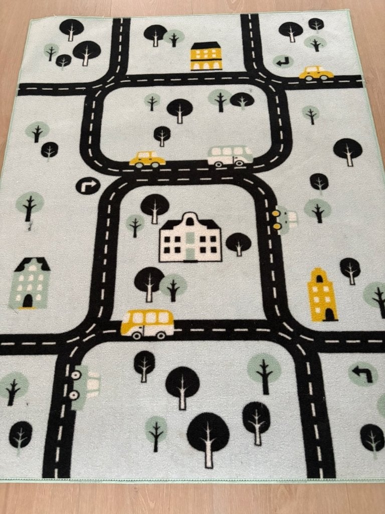 Autokleed - Vloerkleed Auto Kinderen, Ophalen, Gebruikt, Blauw, Kinderen - Auto