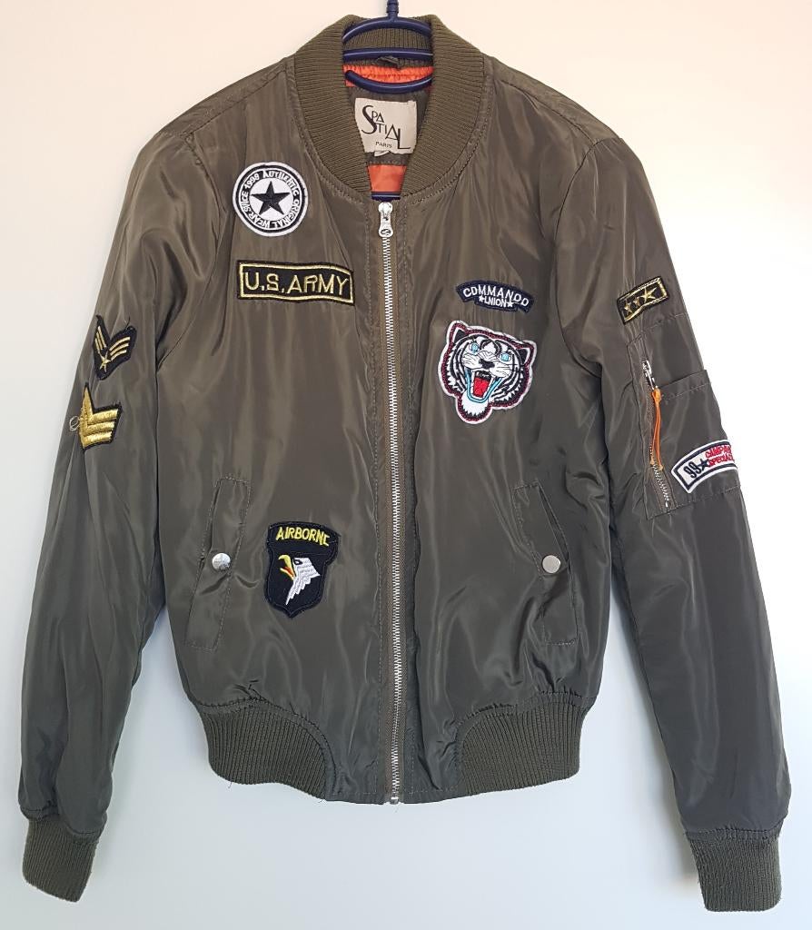 Bomber jack/ jas maat 36, Overige kleuren, Ophalen of Verzenden, Maat 36 (S), Spatia paris