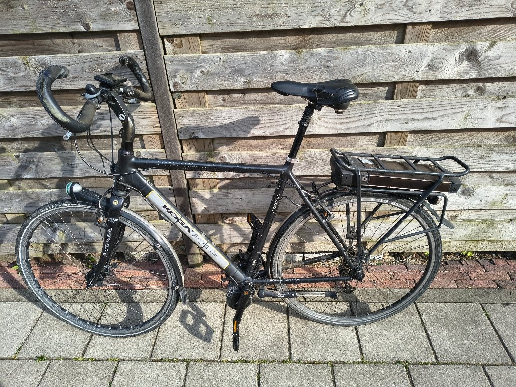 Herenfiets Koga Miyata met Bafang BBS01B 250W middenmotor, Gebruikt, Velgrem, Versnellingen, Ophalen