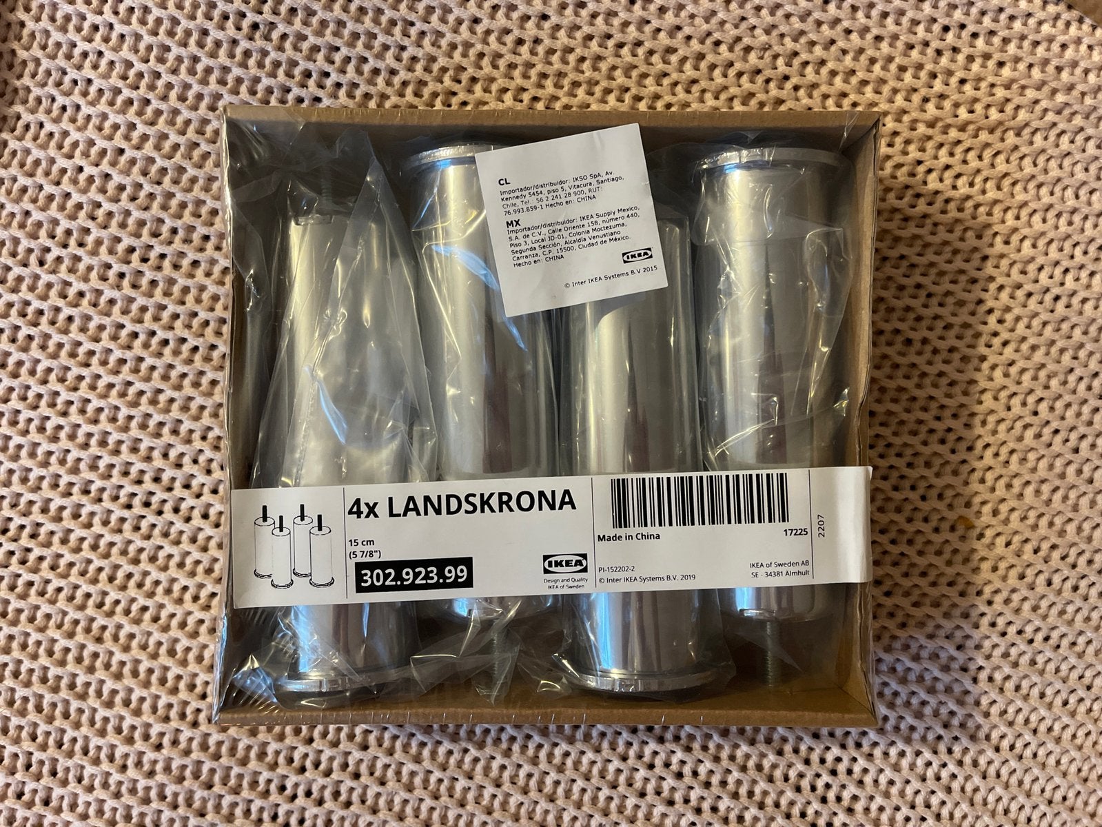 Landskrona Couch Leg Metal, Ophalen, Afvoer, Pvc, Zo goed als nieuw