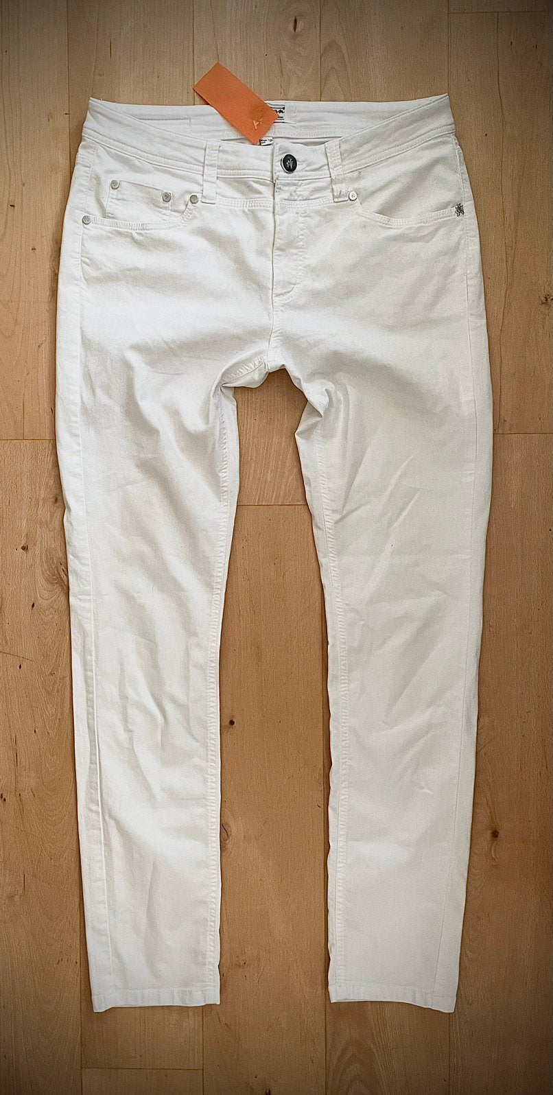 Nickjean Nick Jean slim fit jeans broek wit 42 / UK 12, Ophalen of Verzenden, Wit, W33 - W36 (confectie 42/44)
