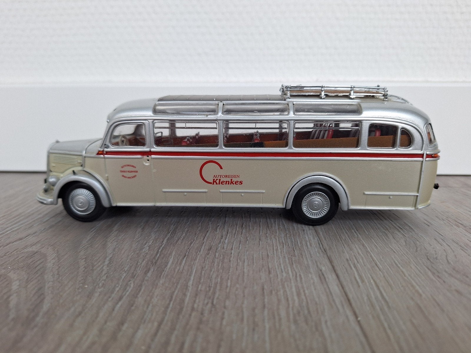 Mercedes O3500 touringcar, bus firma Klenkes Autoreisen 1:43, Ophalen of Verzenden