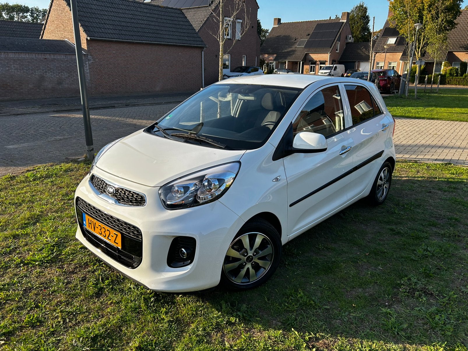 Kia Picanto 1.0 Cvvt 5-DRS 2016 Wit (36.982 km), Auto's, Stof, Zwart, Wit, Origineel Nederlands