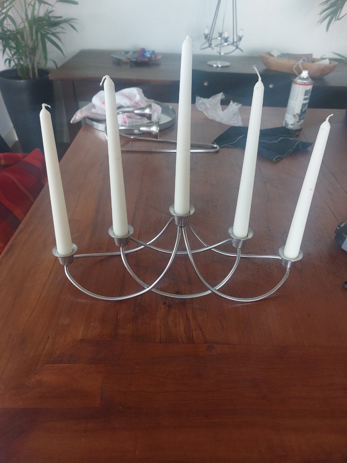 Georg Jensen Harmony kandelaar mat gepolijst, Gebruikt, Overige merken, Ophalen of Verzenden, Metaal