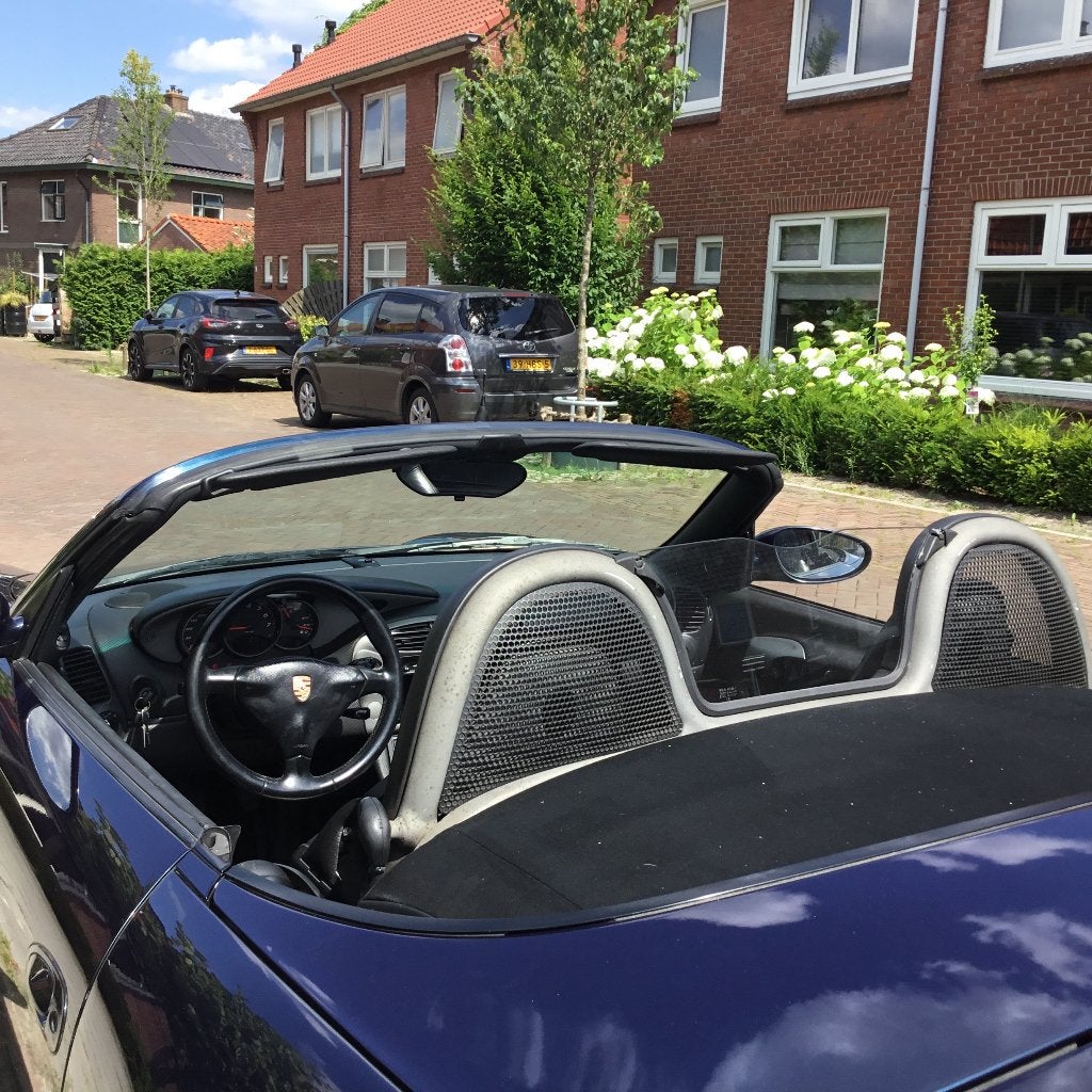 Porsche Boxster 2.5 1999 Blauw, Auto's, Achterwielaandrijving, Cabriolet, Blauw, Handgeschakeld