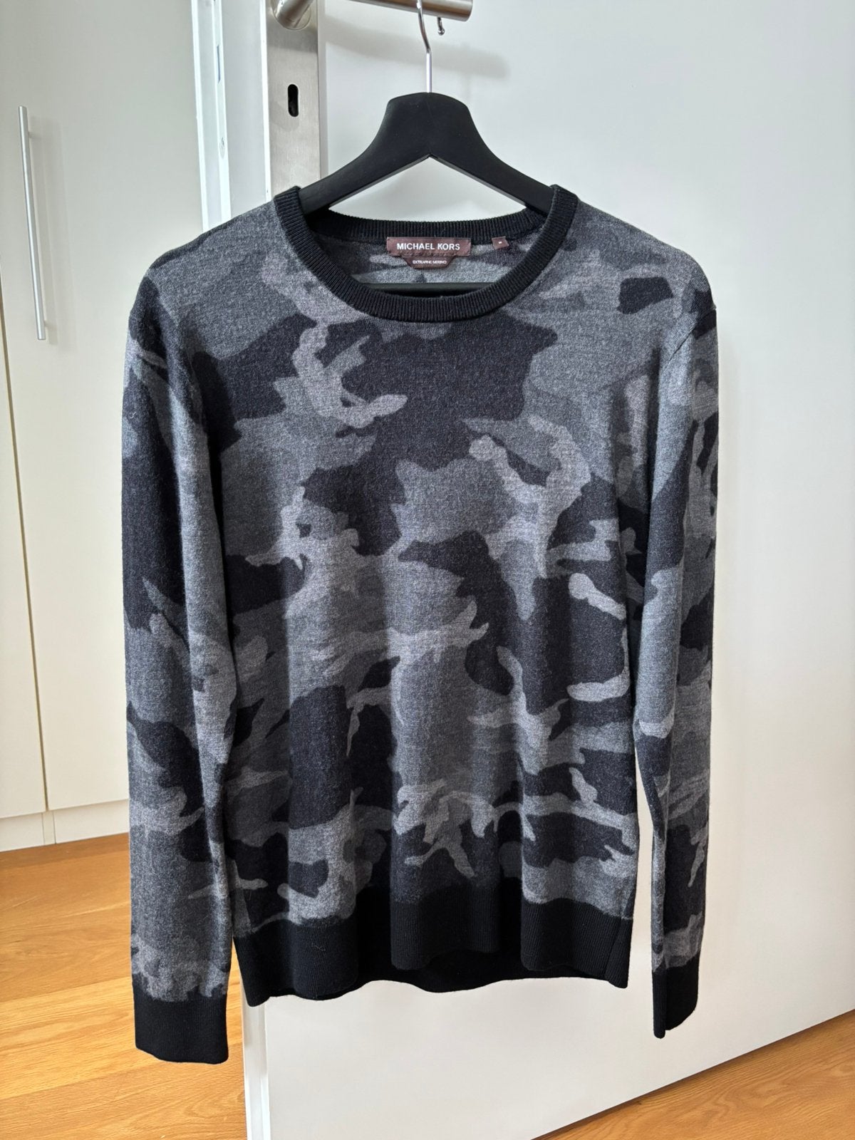 Michael kors merino wol trui maat m, Ophalen of Verzenden, Zo goed als nieuw, Maat 48/50 (M), Grijs