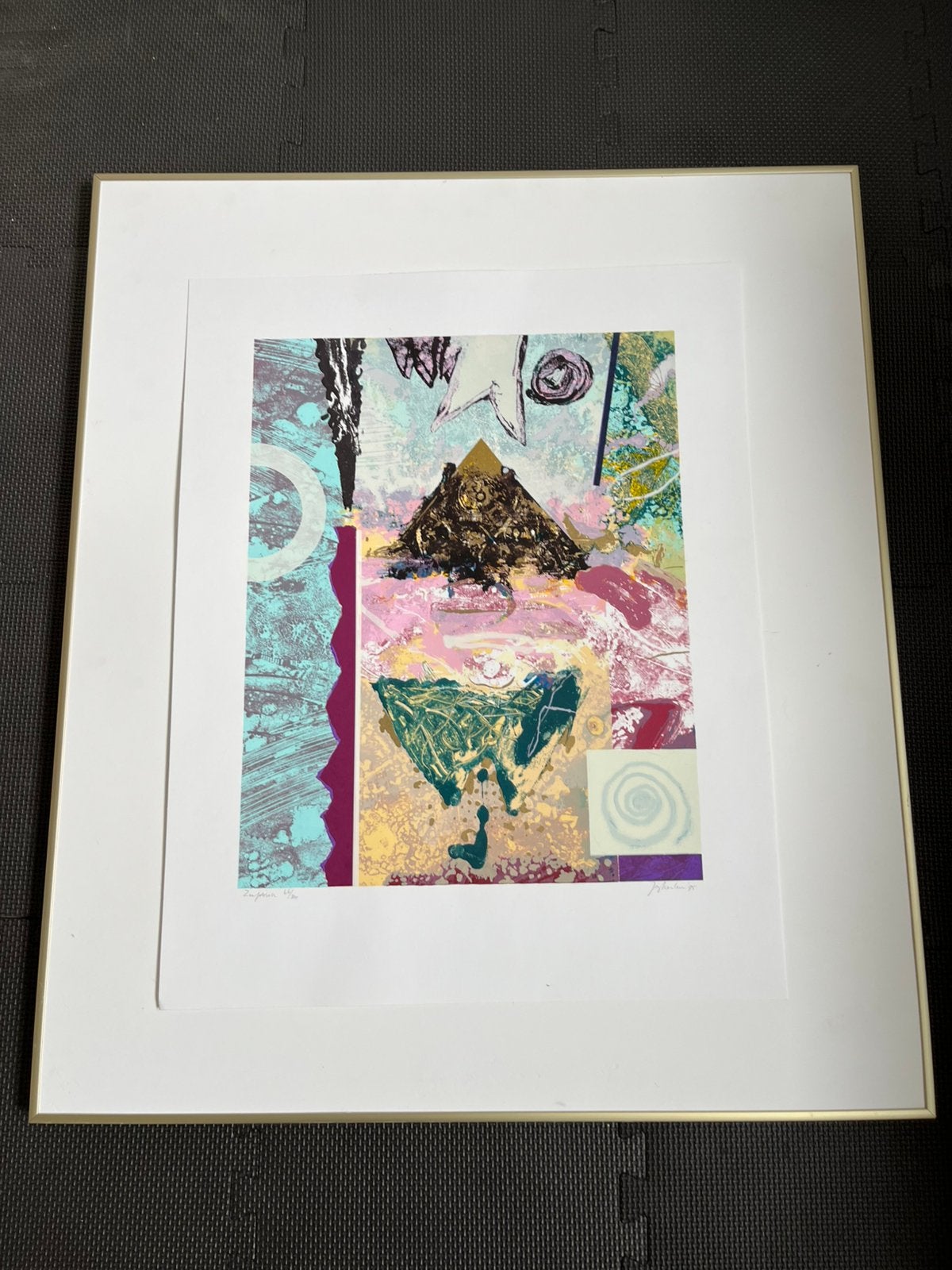 Zeefdruk van Jos Keulen, Antiek en Kunst, Kunst | Litho's en Zeefdrukken, Zeefdruk, Gelimiteerde oplage, Abstract, Ophalen