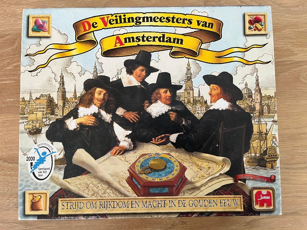 De Veilingmeesters van Amsterdam - bordspel, Hobby en Vrije tijd, Gezelschapsspellen | Bordspellen, Vijf spelers of meer, Ophalen of Verzenden