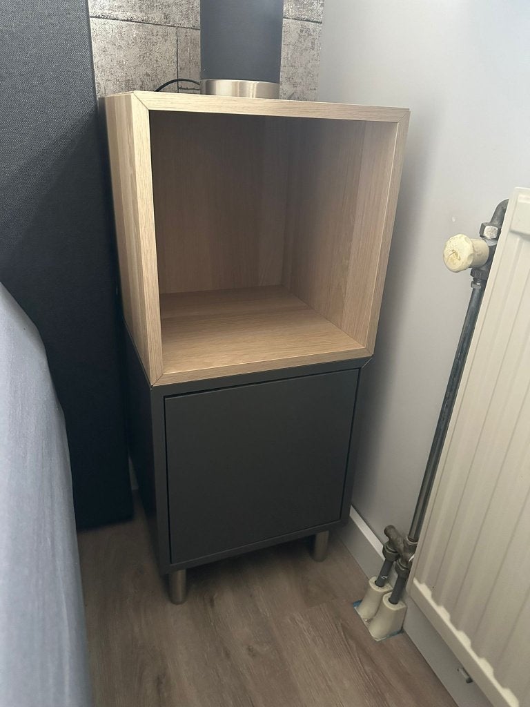 Set van 2 nachtkastjes – IKEA EKET – hotel chique look, Ophalen, Zo goed als nieuw, Eenpersoons, Industrieel
