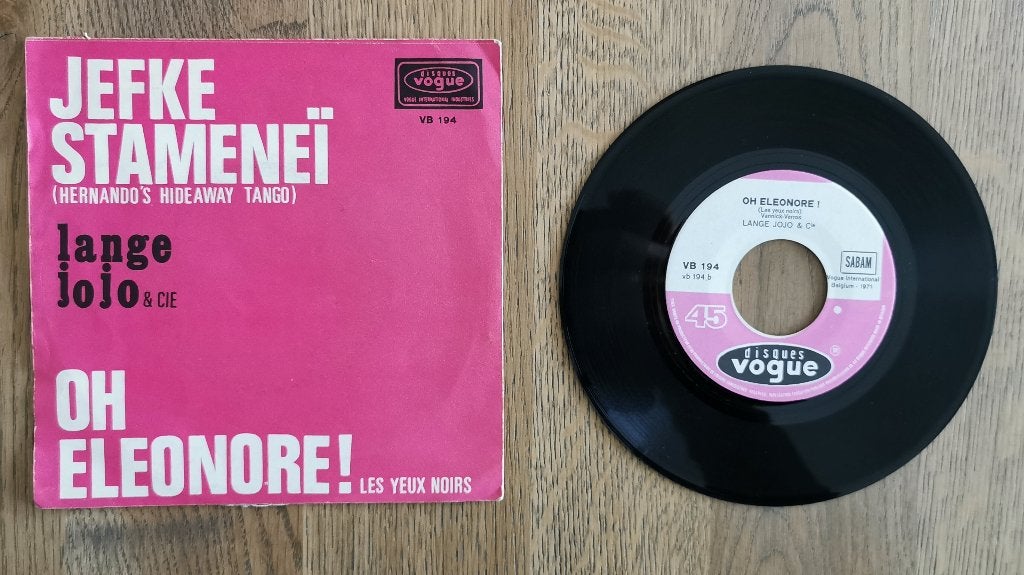 Single Lange Jojo & Cie - Jefke Stamenei, Ophalen of Verzenden, Gebruikt, Overige formaten, Levenslied of Smartlap