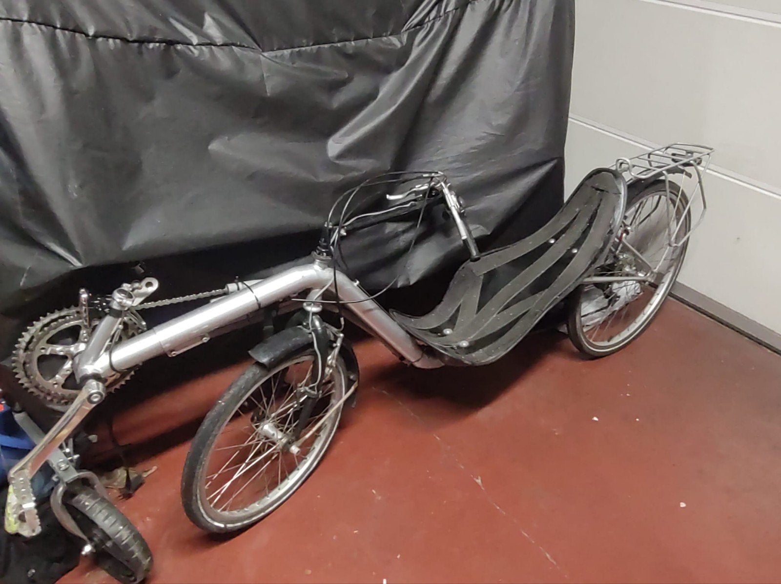 Comfortabele ligfiets met bagagedrager, Fietsen en Brommers, Ophalen
