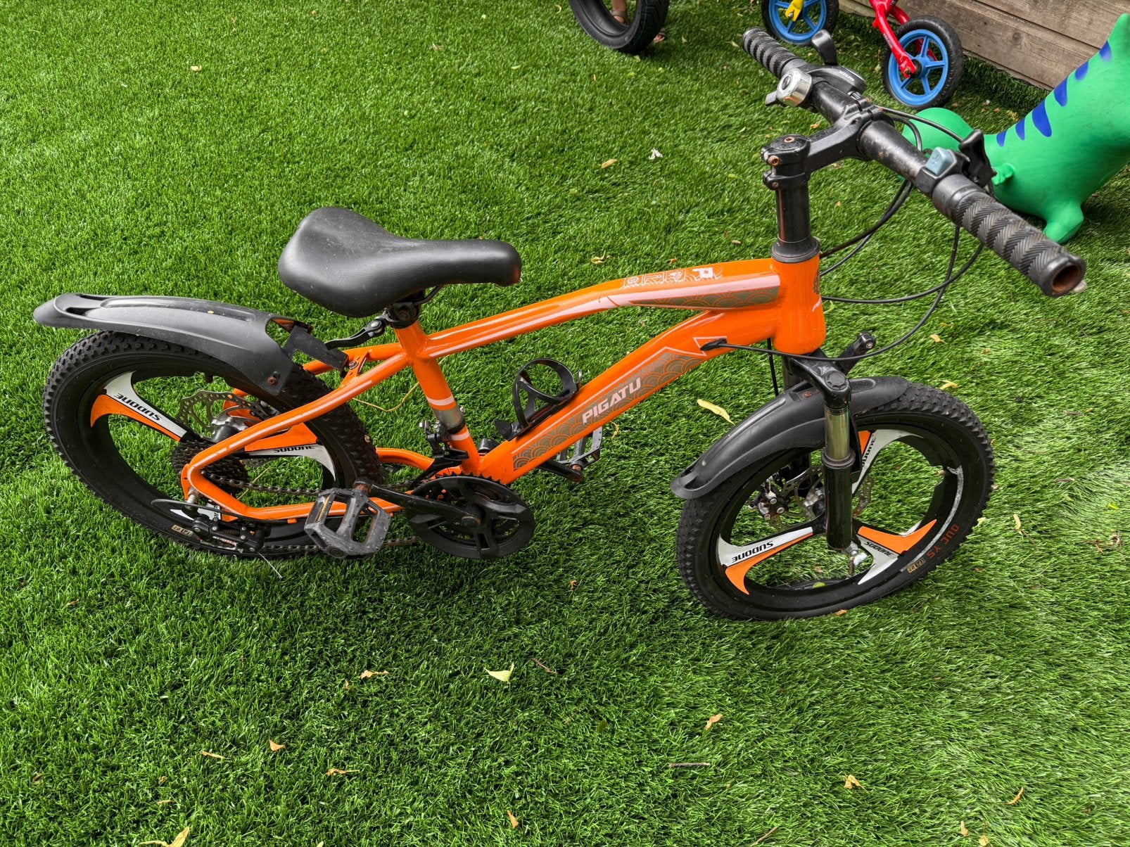 Oranje kinderfiets opknapper, Overige merken, Versnellingen, Ophalen of Verzenden, Zo goed als nieuw