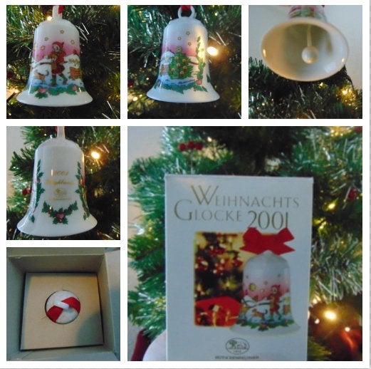 porseleinen kerstballen van het merk Hutschenreuther, Diversen, Ophalen of Verzenden, Gebruikt