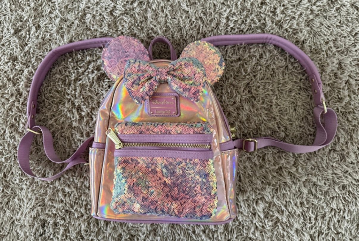 Disney Parks Loungefly Minnie Mouse, Walt Disney World 50th, Ophalen of Verzenden, Mickey Mouse, Zo goed als nieuw, Tas, Koffer of Zak