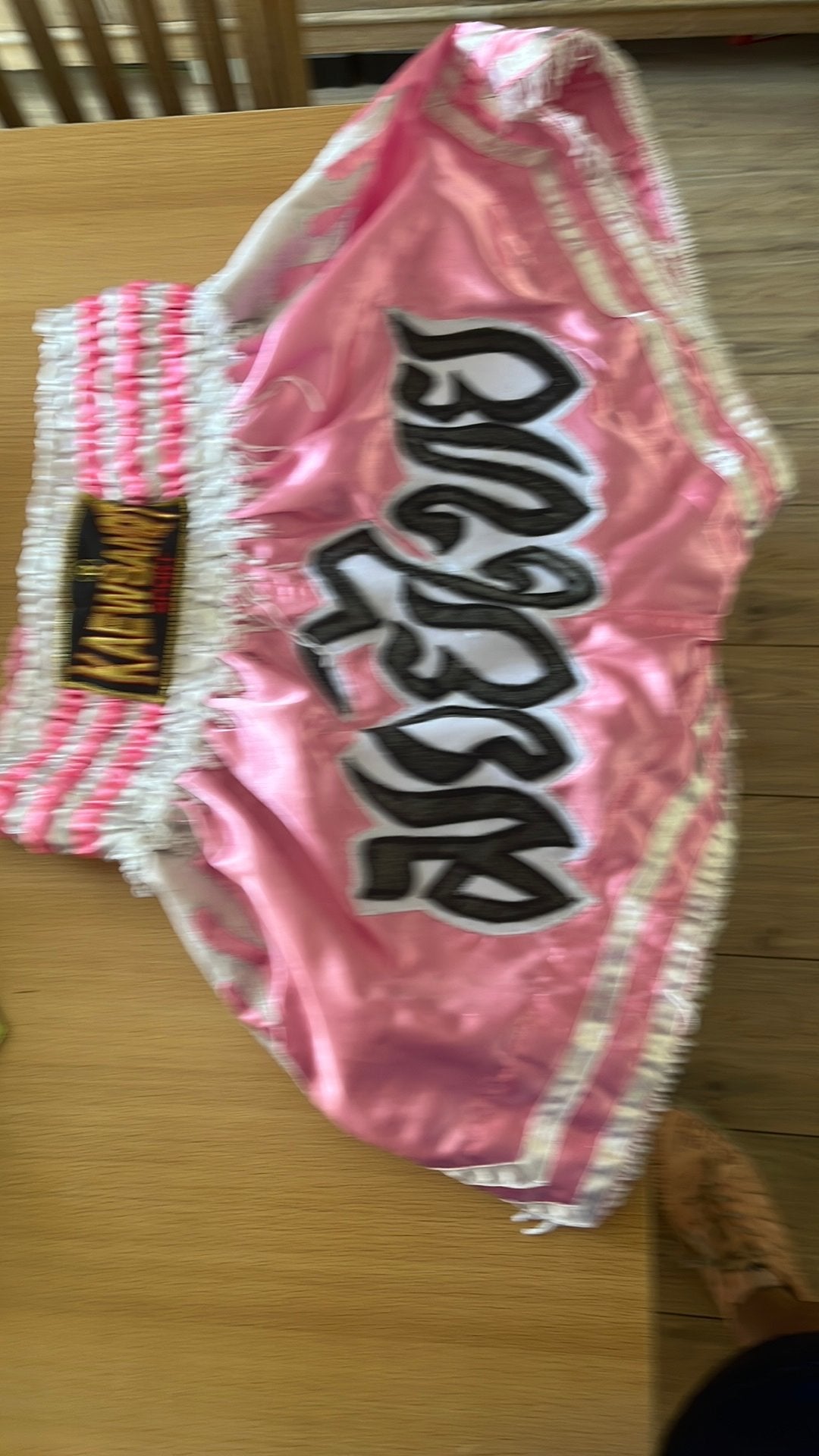 6 kickboks broekjes, Ophalen of Verzenden, Gebruikt, Bokskleding