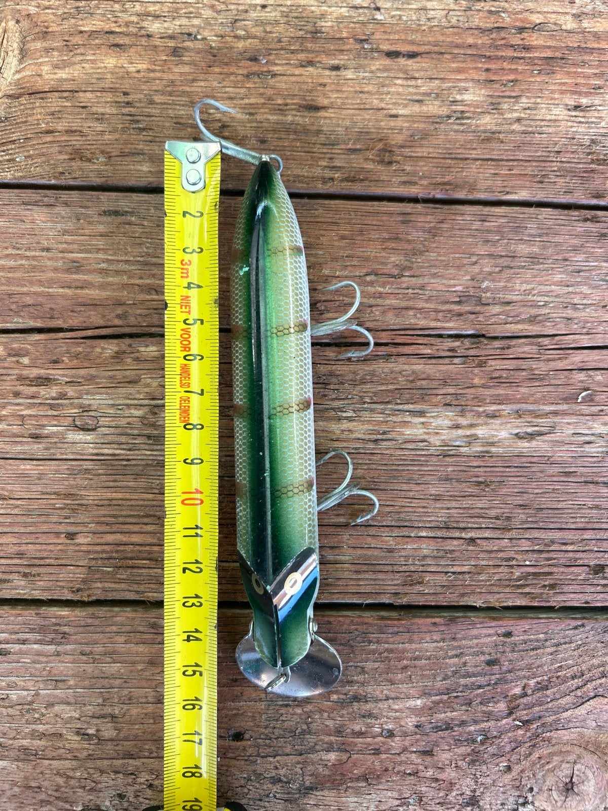 Abu Garcia Kunstaas - Groen/Wit Plug - 17 cm, Ophalen, Gebruikt, Kunstaas