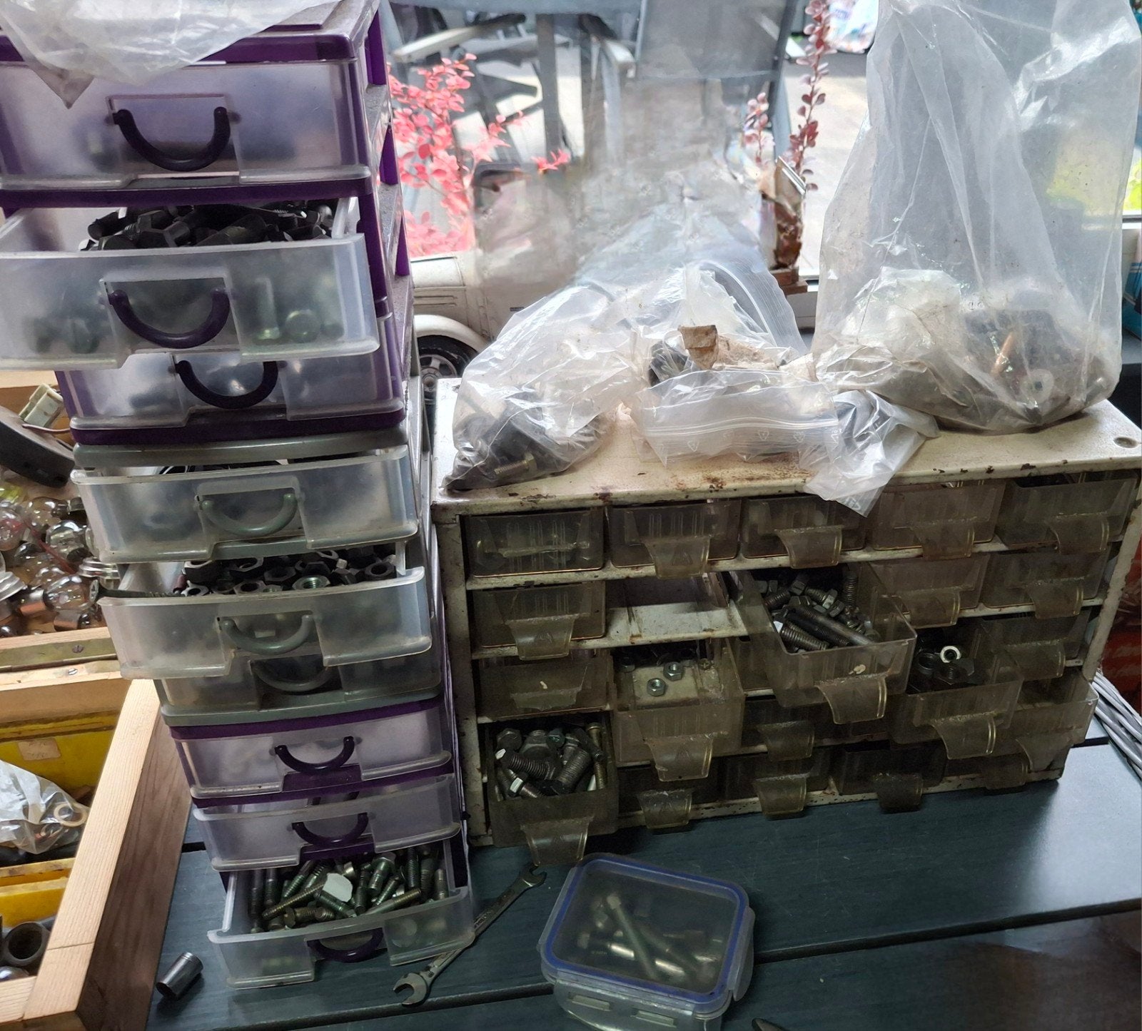 Engelse Bouten moeren imbusl etc., Motoren, Ophalen of Verzenden
