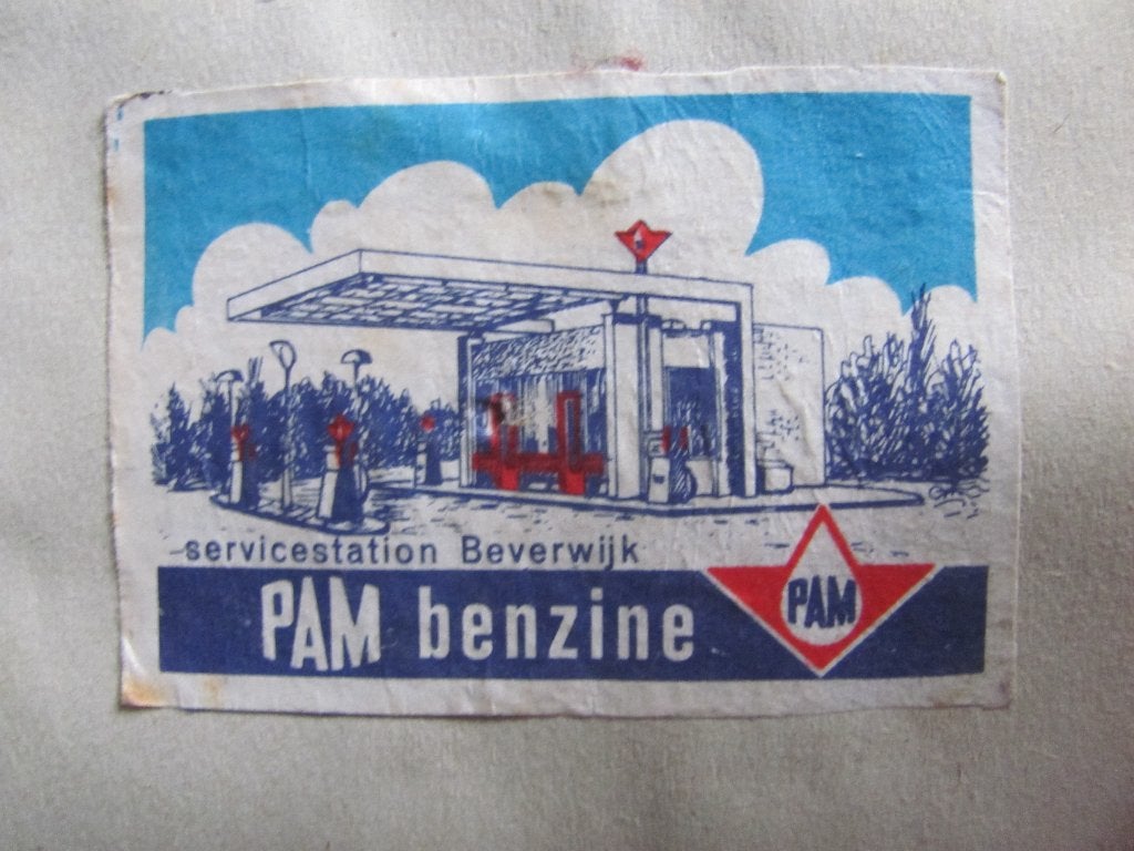 Beverwijk, PAM benzine service station, Ophalen of Verzenden, Sigarenbandjes
