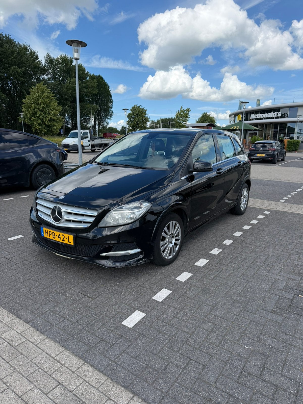 Mercedes-Benz B-Klasse 2.0 B200 5DRS Nat.gas AUT 2014 Zwart, Euro 5, Zwart, 1435 kg, Zwart