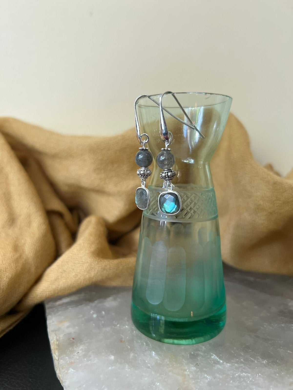Labradoriet beschermt aura straling magie power uniek, Sieraden, Tassen en Uiterlijk, Oorbellen, Hangers, Blauw, Nieuw, Ophalen of Verzenden