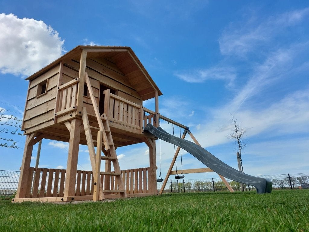 BOOMHUT HERENHUIS speeltoren speelhuis klimtoren, Ophalen, Nieuw, Schommel, Aanbouwonderdeel