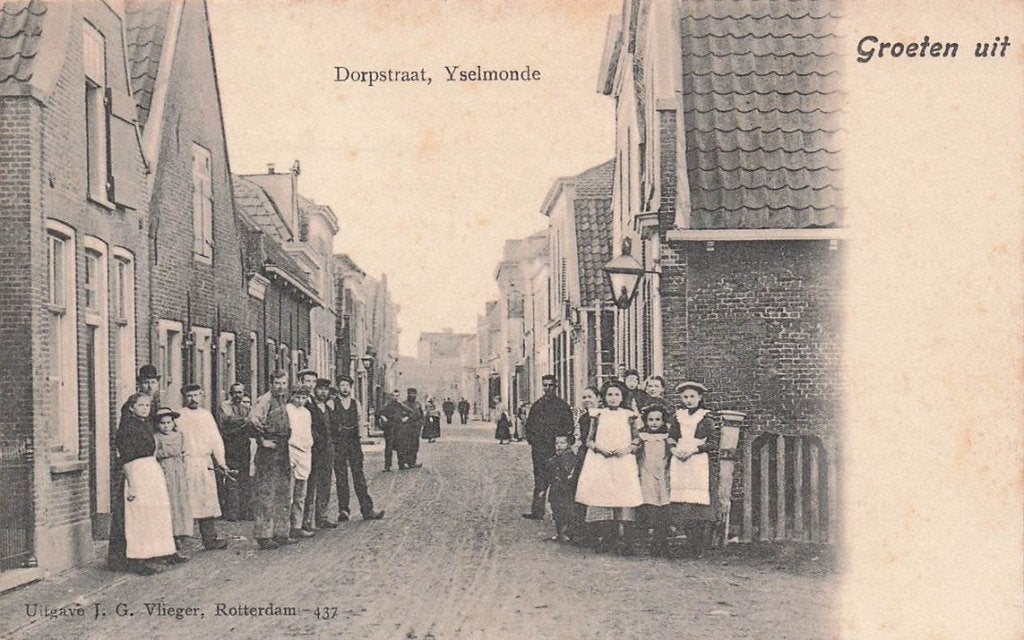 702-383-047 Dorpstraat Ijsselmonde, Verzenden, Voor 1920, Zuid-Holland
