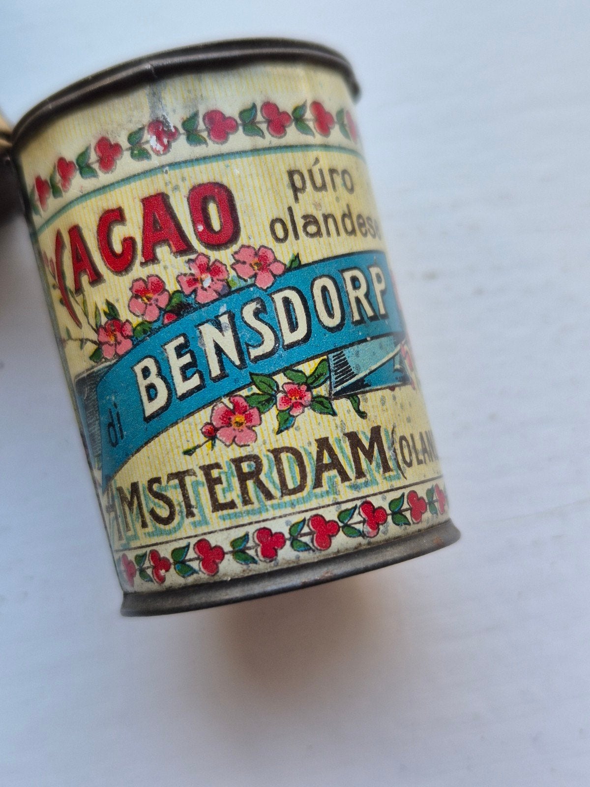 Bensdorp Cacao monster blikje Amsterdam, Verzamelen, Blikken, Ophalen of Verzenden, Gebruikt, Overige