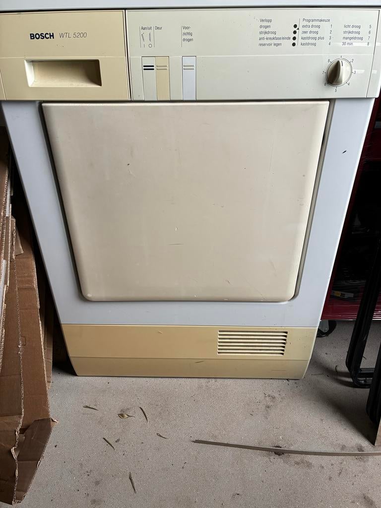 Bosch WTL 5200 Condensdroger, Witgoed en Apparatuur, Wasdrogers, Gebruikt, Condens, Voorlader, 6 tot 8 kg, 85 tot 90 cm, Anti-kreukfase