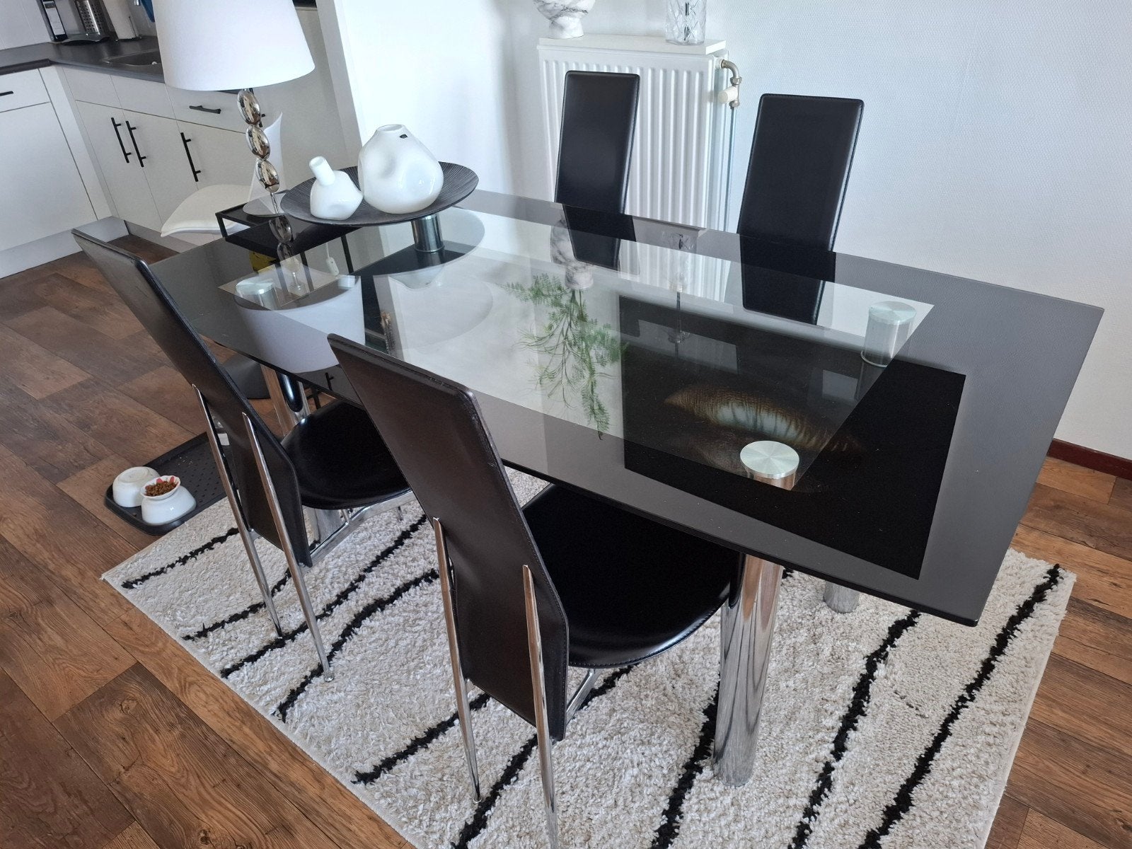 Eettafel met 4 stoelen, Huis en Inrichting, Ophalen