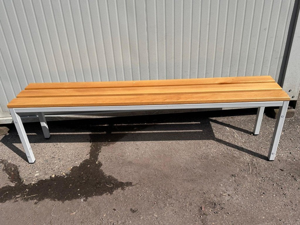 Kleedkamerbank, garderobebank terrasbank zitbank, Ophalen, Gebruikt, Hout