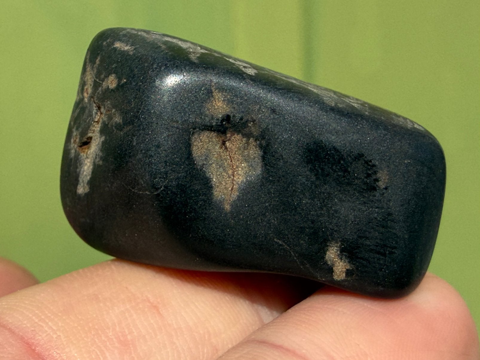Zwarte Azeztuliet mineralen edelstenen, Ophalen of Verzenden, Mineraal