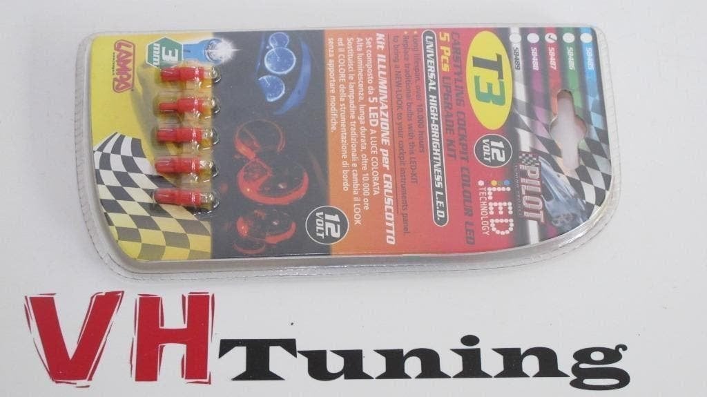 Pilot 58487 5x T3 12V LED rood, Ophalen of Verzenden